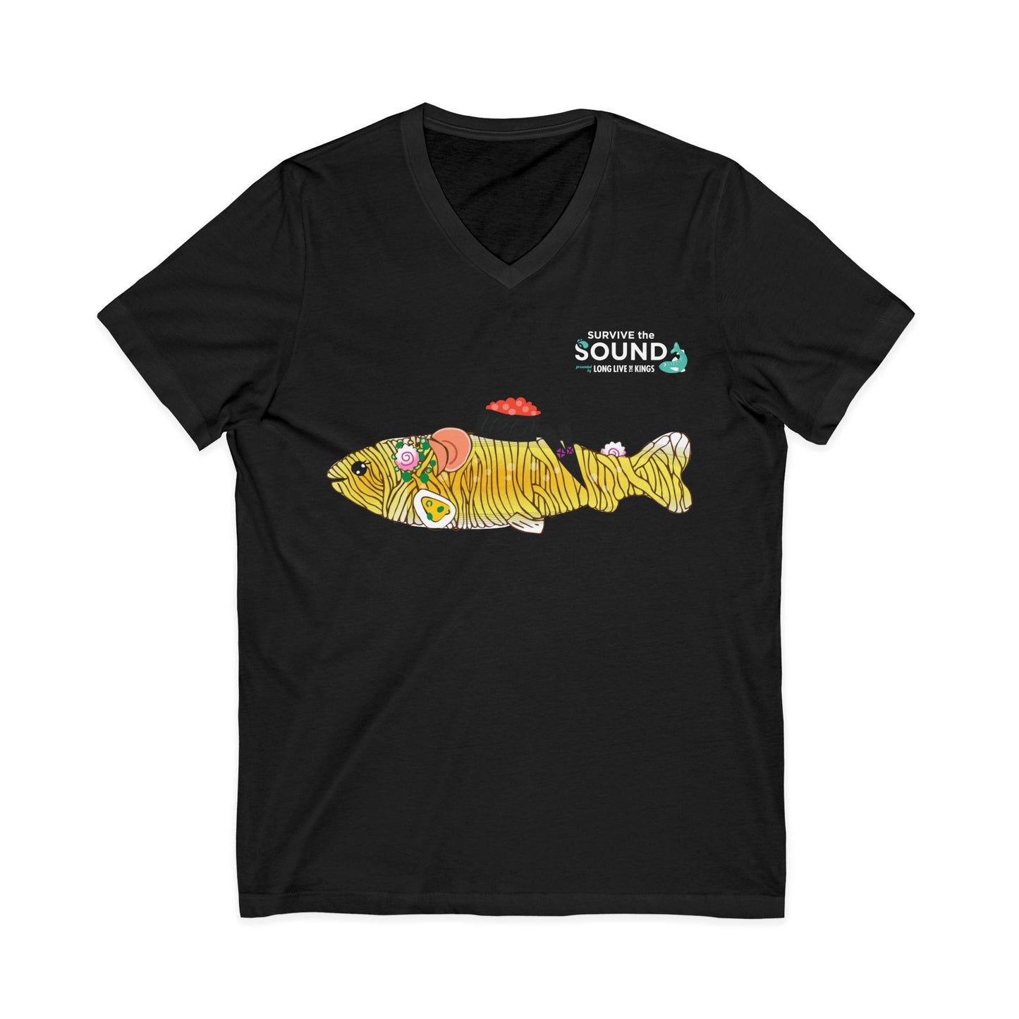 Tan Tan Unisex V-Neck Tee