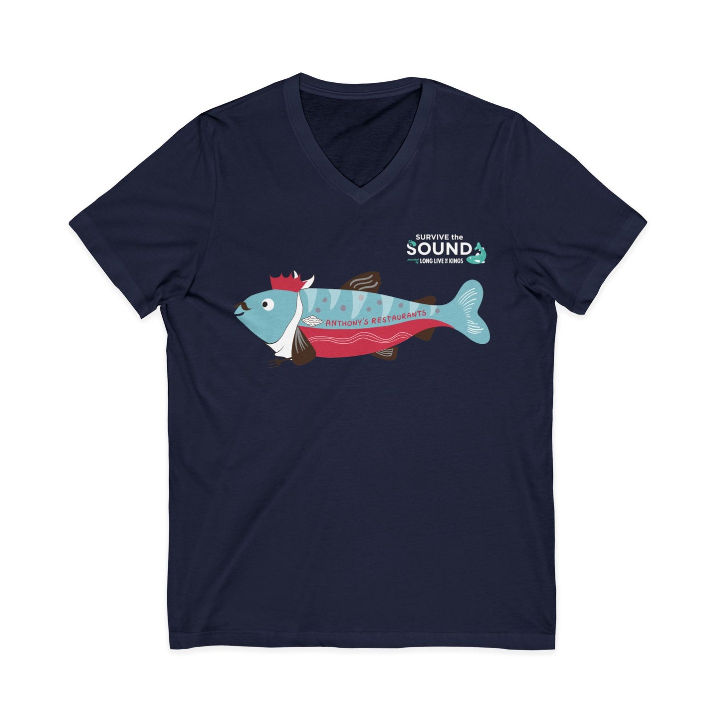 King Tony Unisex V-Neck Tee