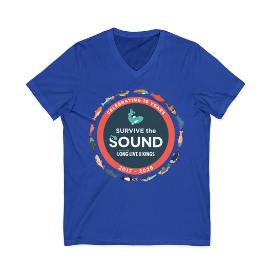 Survive the Sound 10th Anniversary Unisex V-Neck Tee