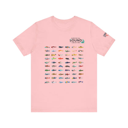 2026 Survive the Sound Fish Grid Unisex Tee