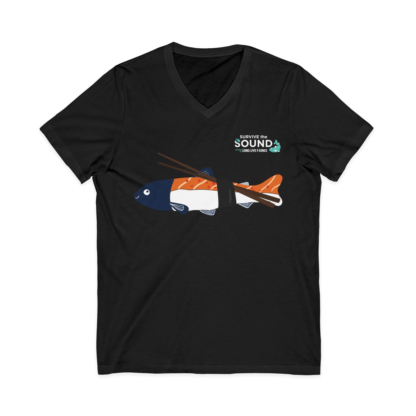 Sushi Unisex V-Neck Tee