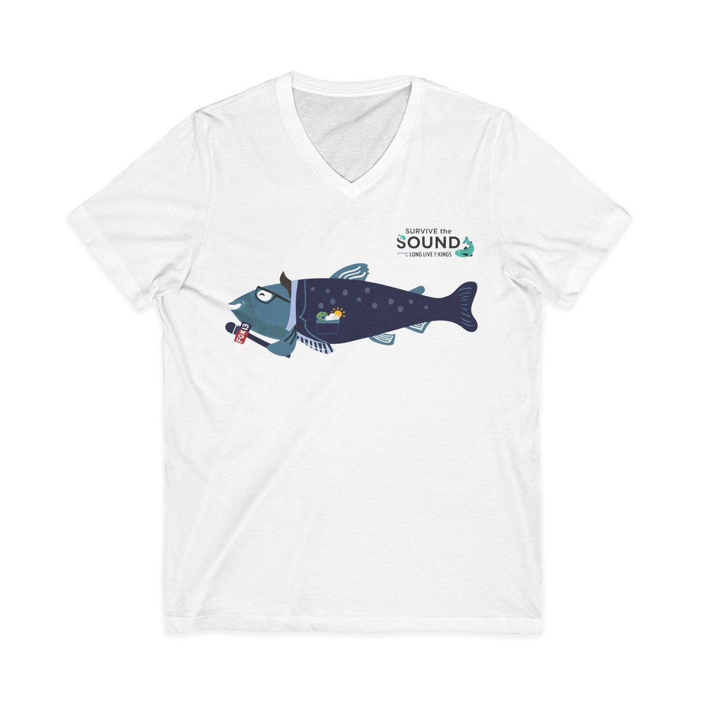 Brian Mackerel Unisex V-Neck Tee