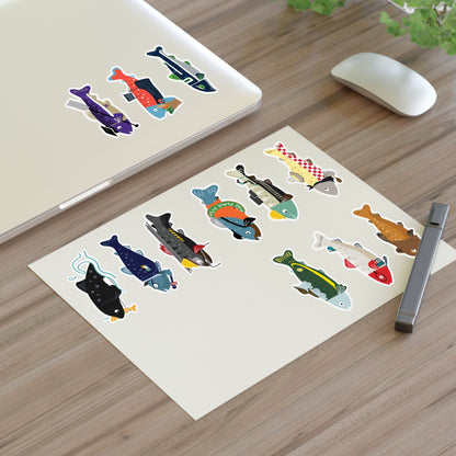 Survive the Sound Fish Sticker Sheet - Collection 2