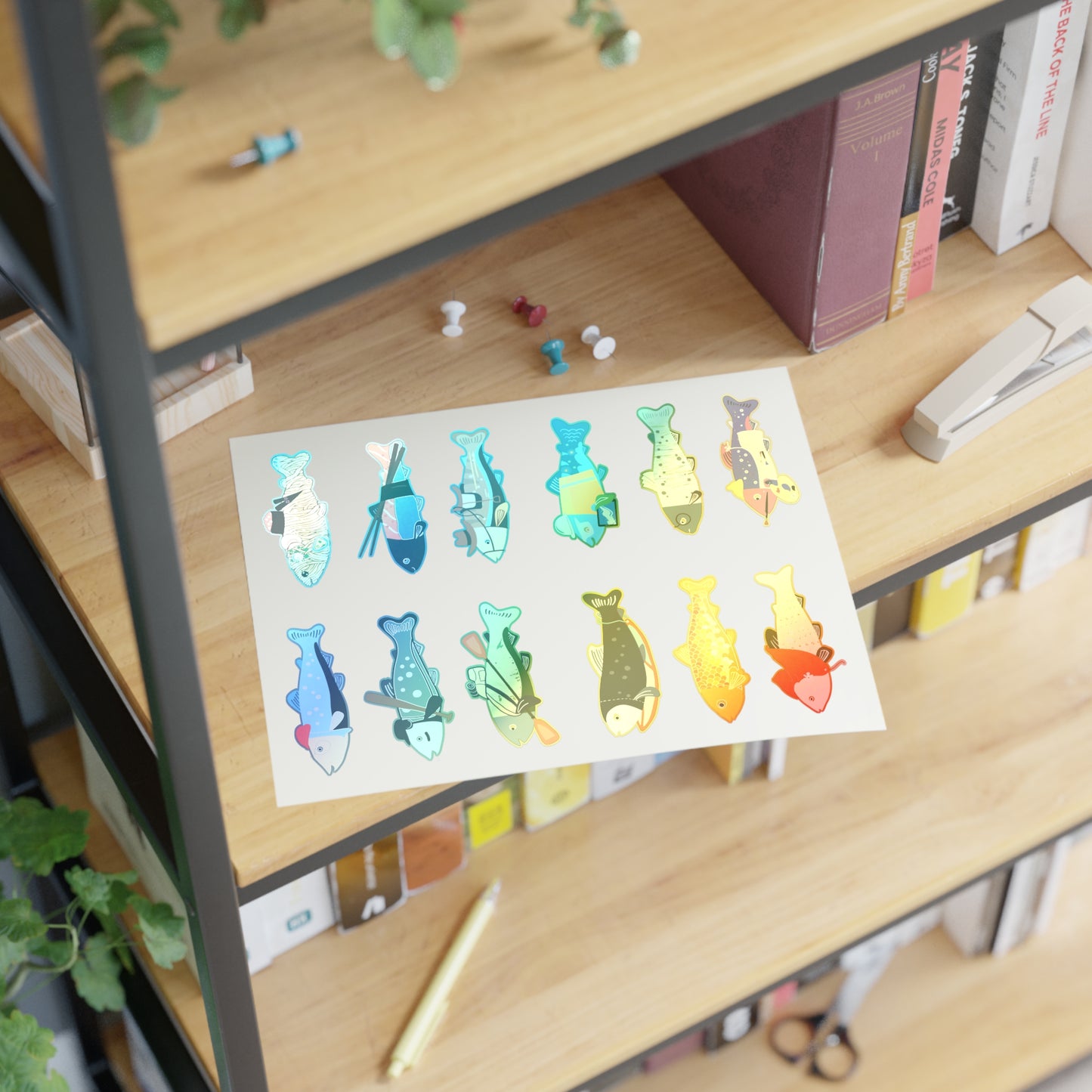 Survive the Sound Fish Sticker Sheet - Collection 5