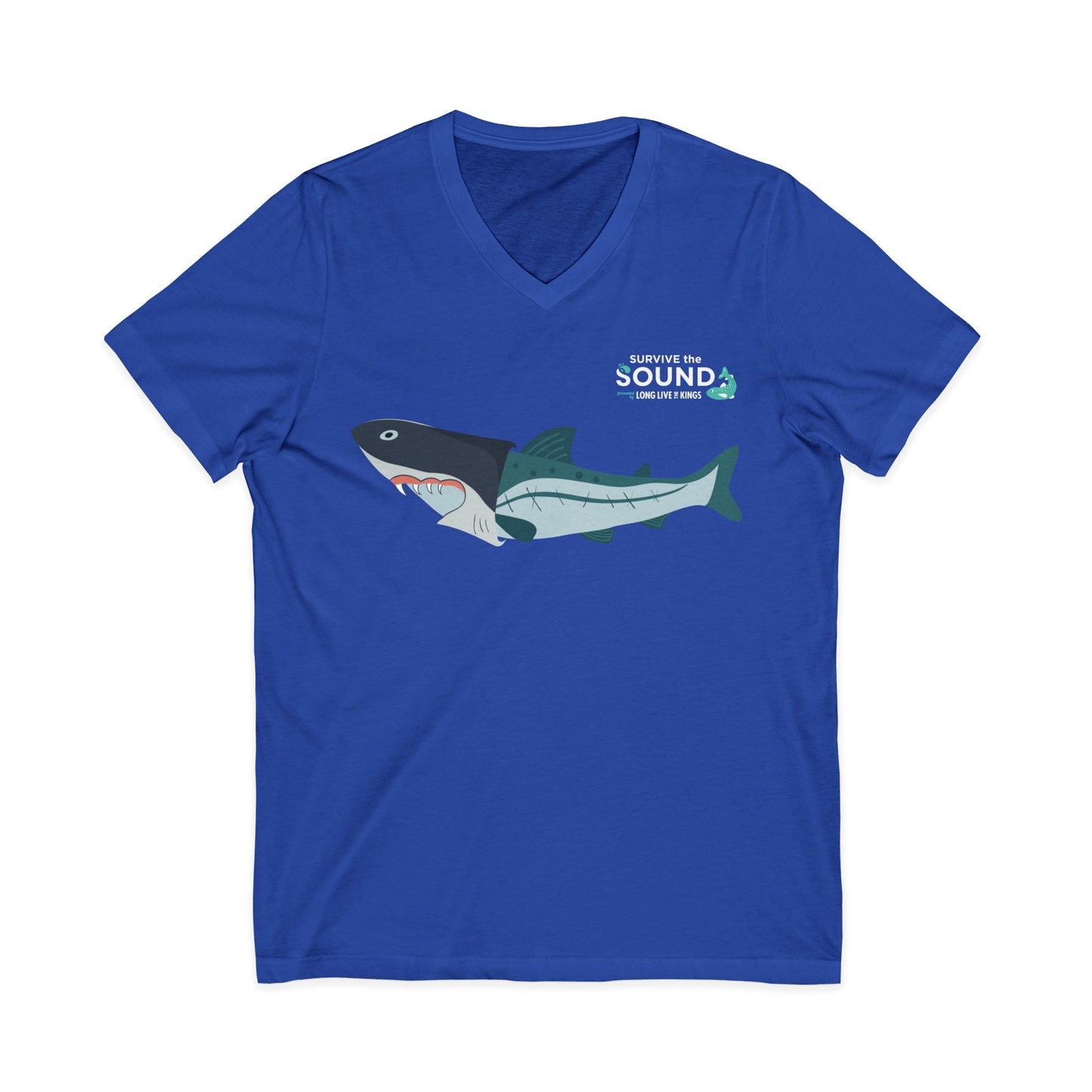 Jaws Unisex V-Neck Tee