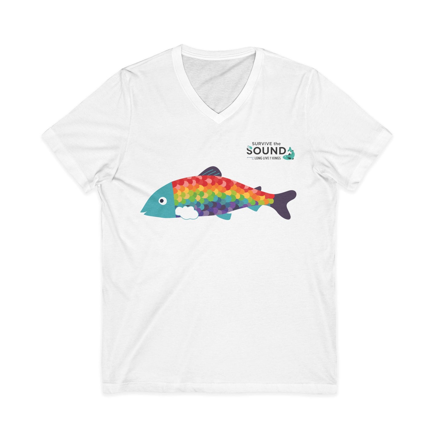 Rainbow Unisex V-Neck Tee