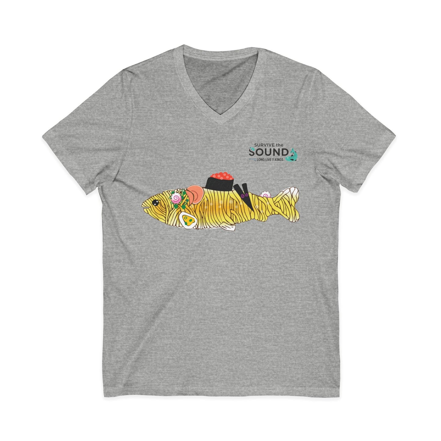Tan Tan Unisex V-Neck Tee