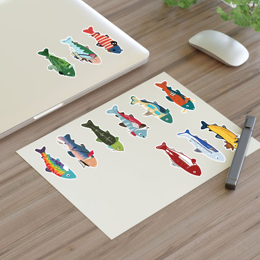 Survive the Sound Fish Sticker Sheet - Collection 1