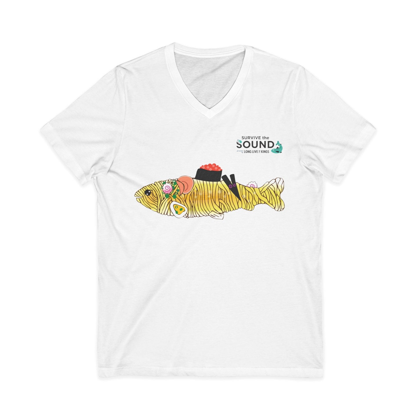 Tan Tan Unisex V-Neck Tee