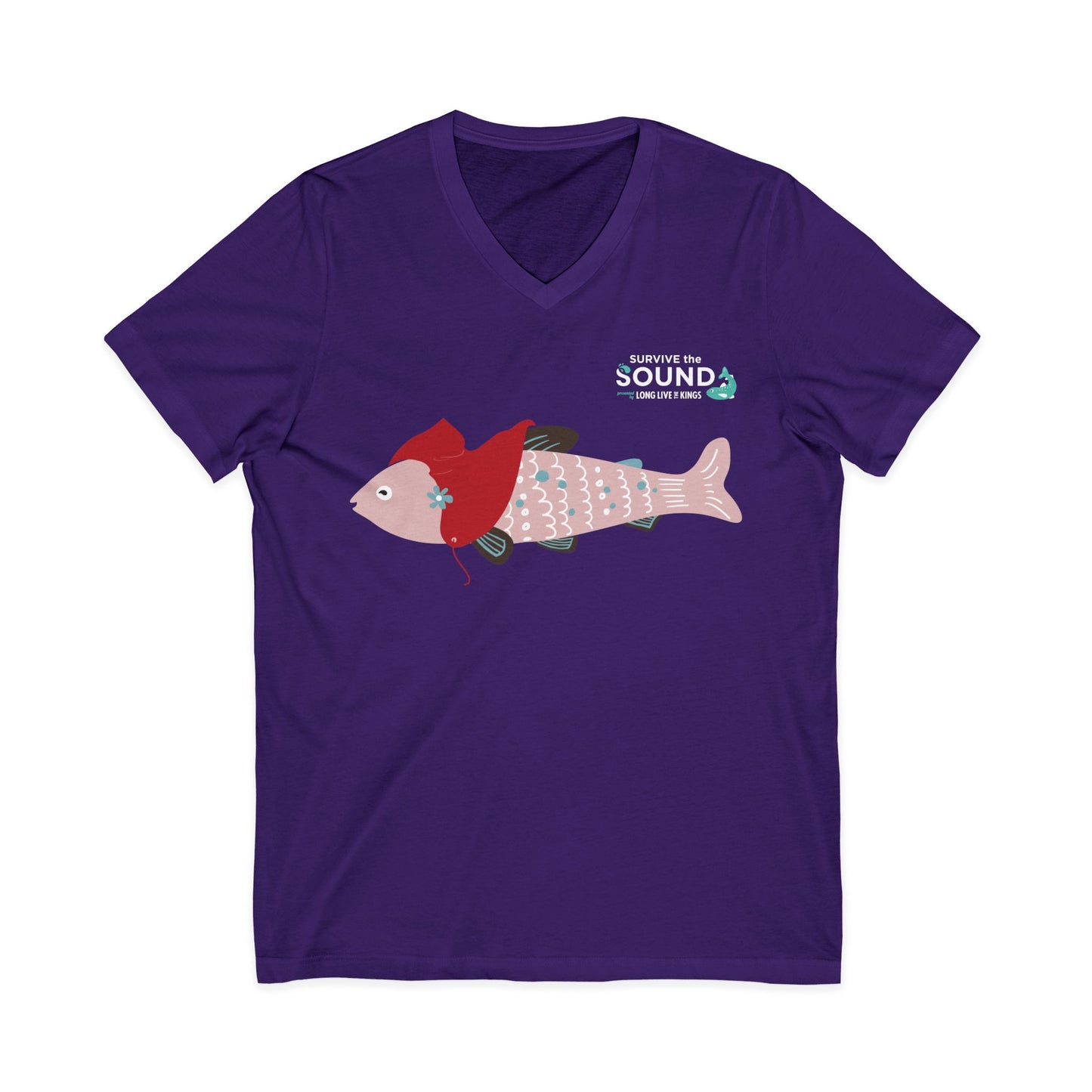 Little Red Unisex V-Neck Tee