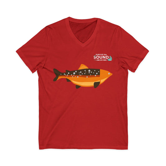 Puget Pumpkin Unisex V-Neck Tee