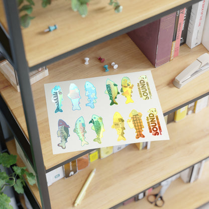 Survive the Sound Fish Sticker Sheet - Fall Collection