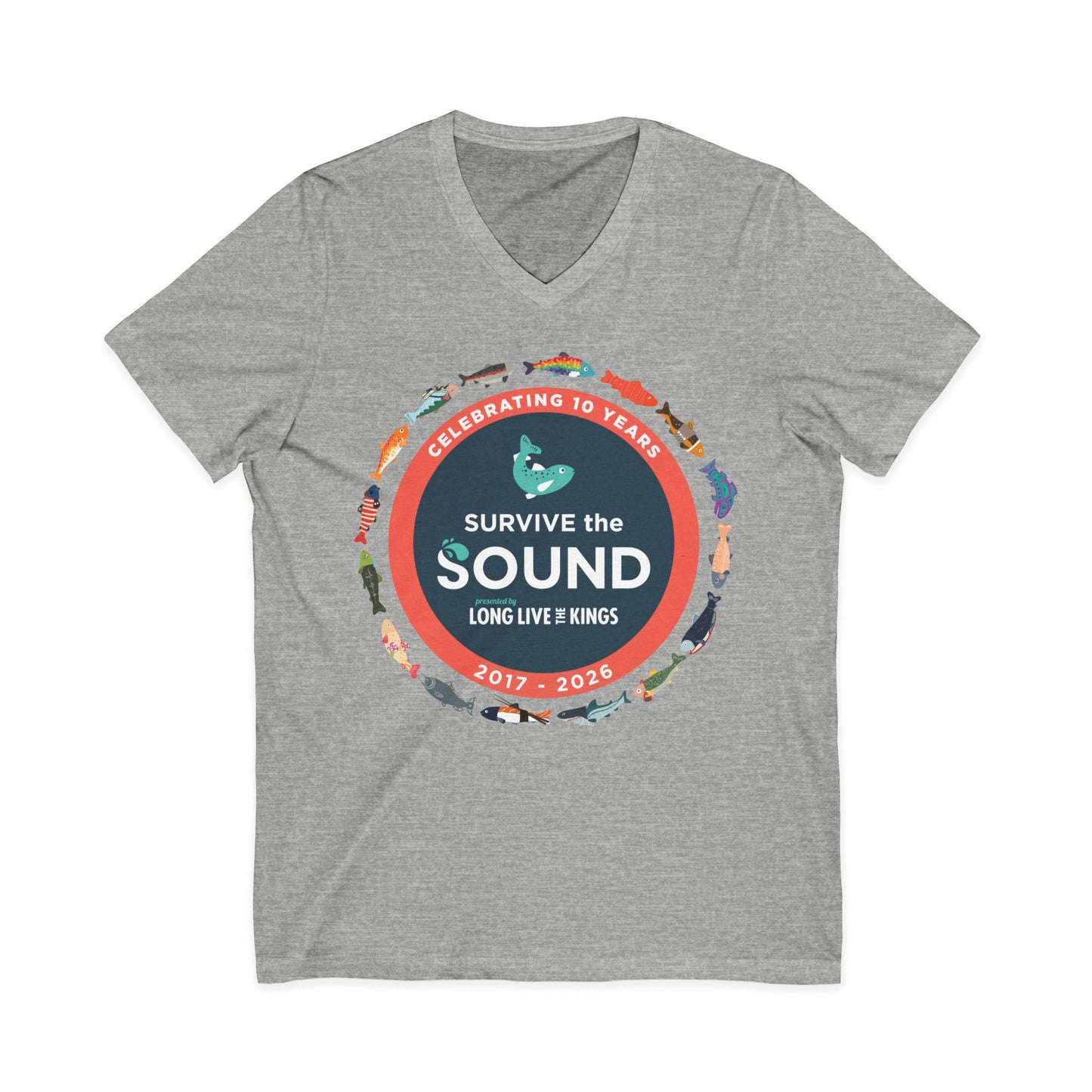 Survive the Sound 10th Anniversary Unisex V-Neck Tee