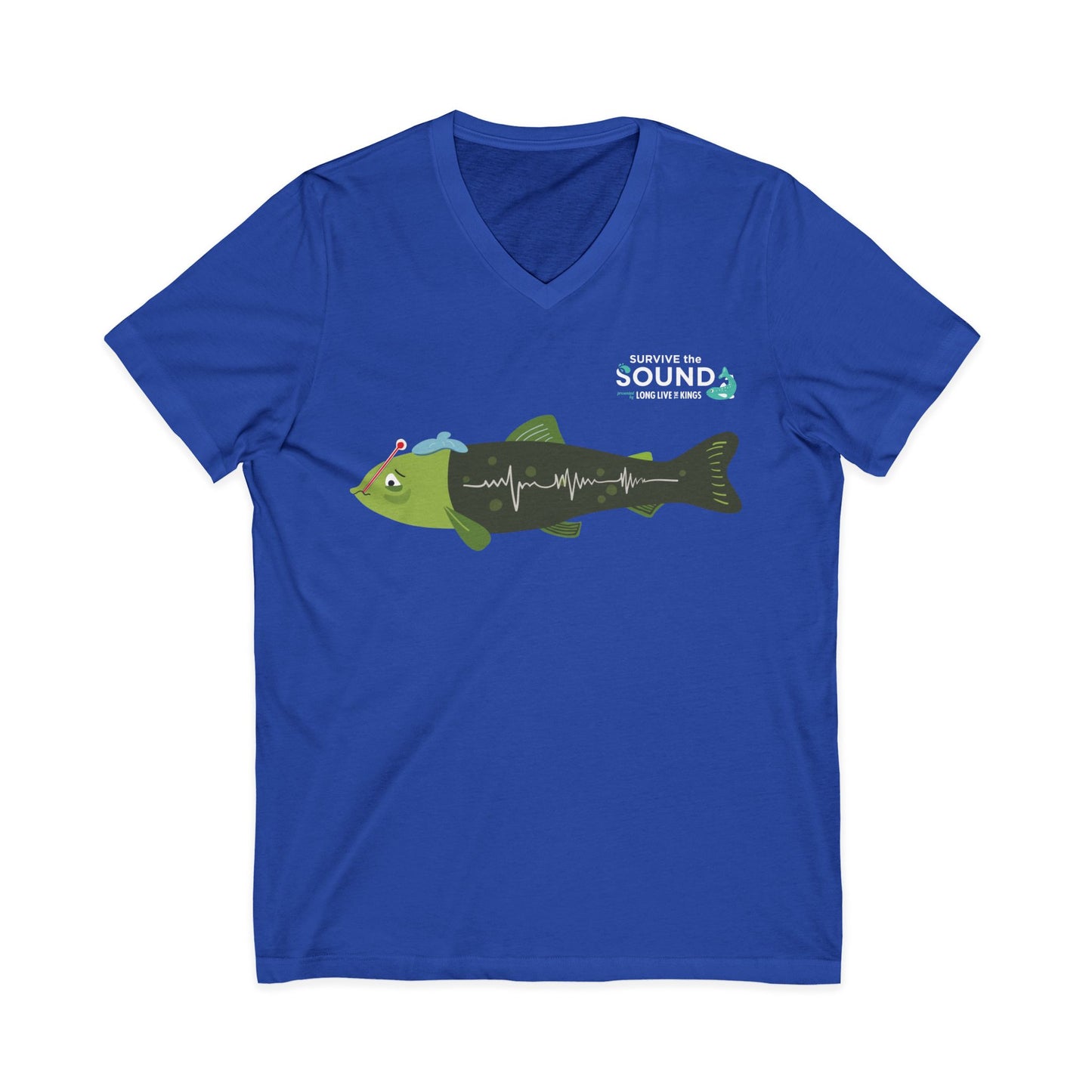 Salmon Ella Unisex V-Neck Tee