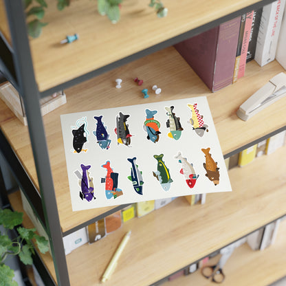 Survive the Sound Fish Sticker Sheet - Collection 2