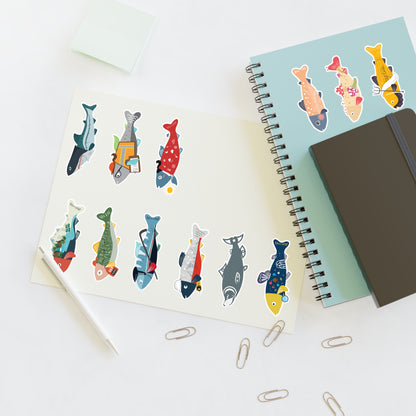 Survive the Sound Fish Sticker Sheet - Collection 4
