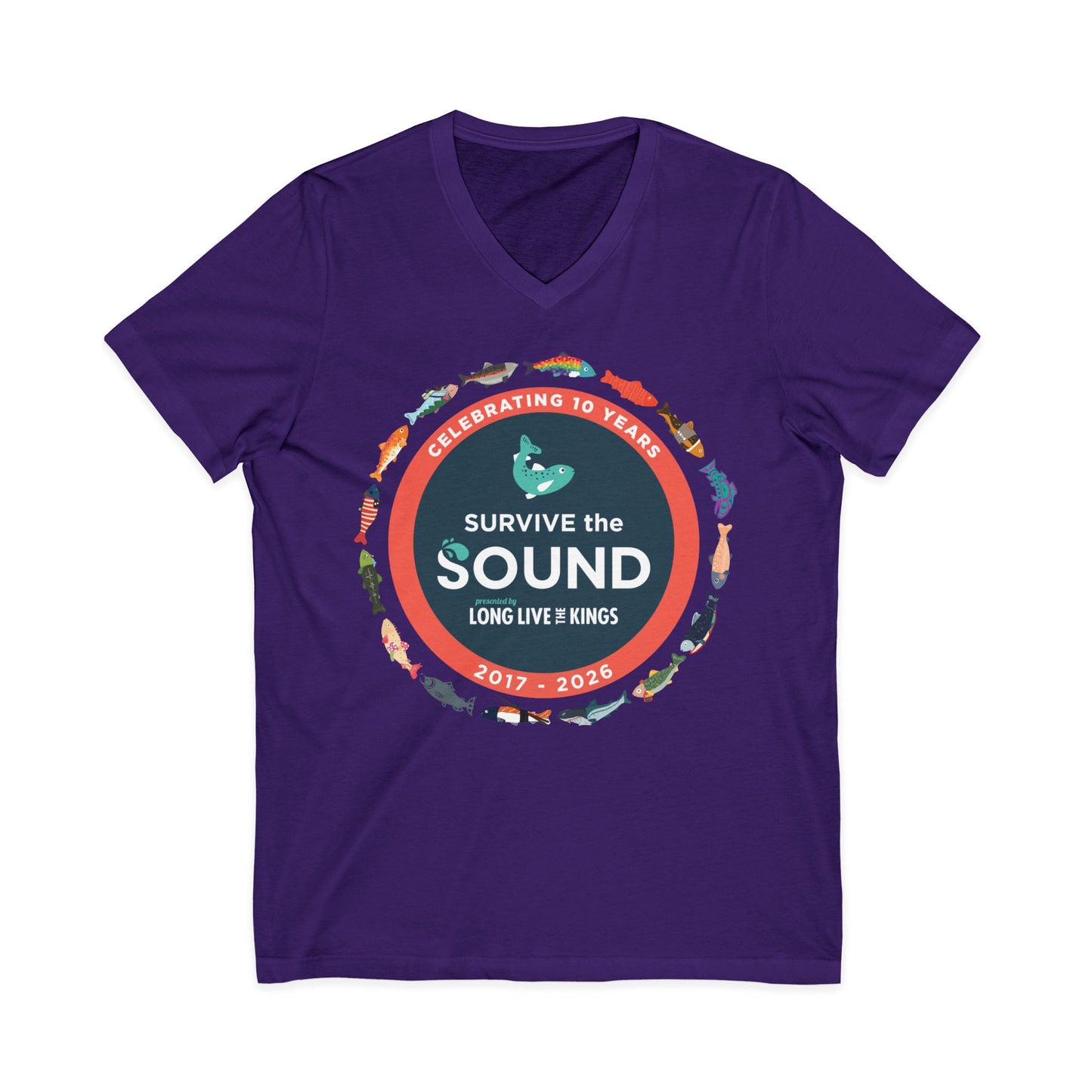 Survive the Sound 10th Anniversary Unisex V-Neck Tee