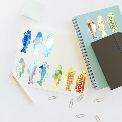 Survive the Sound Fish Sticker Sheet - Fall Collection
