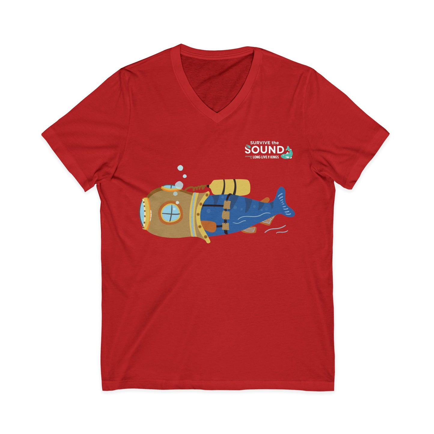 Bubbles Unisex V-Neck Tee