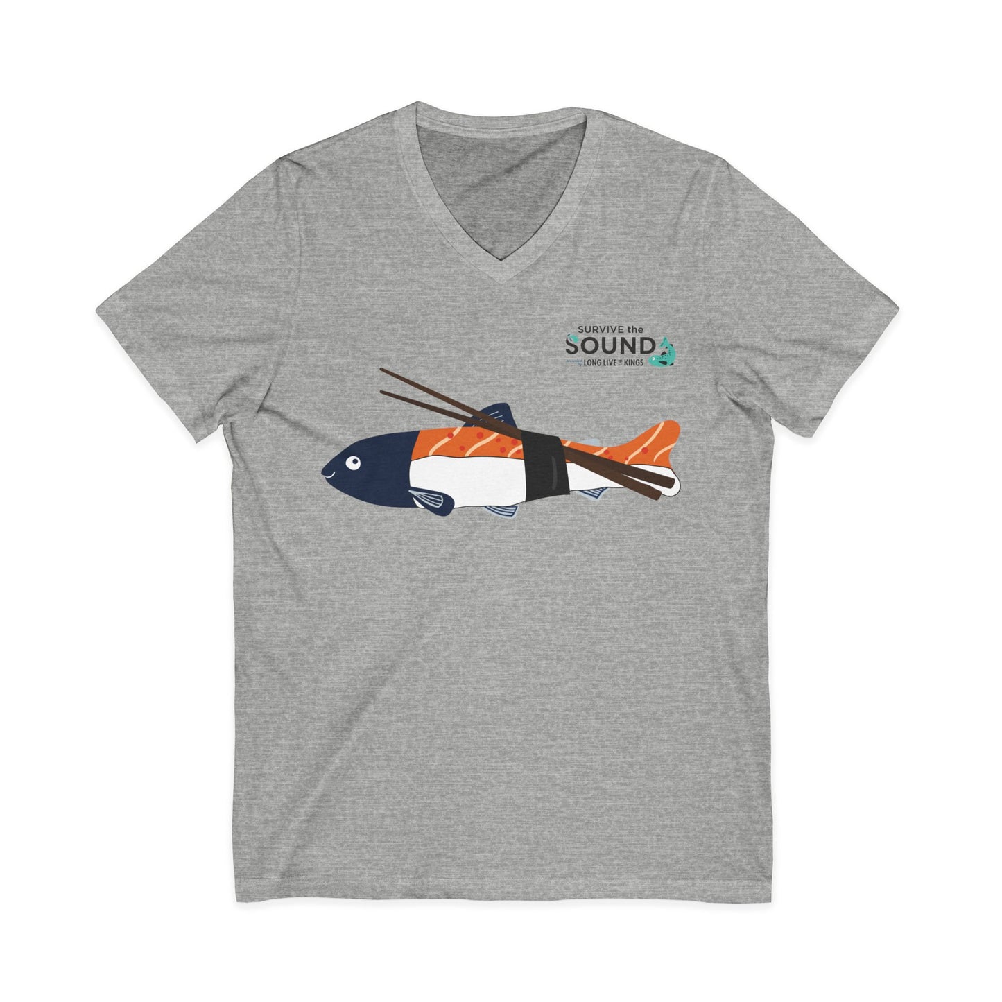 Sushi Unisex V-Neck Tee