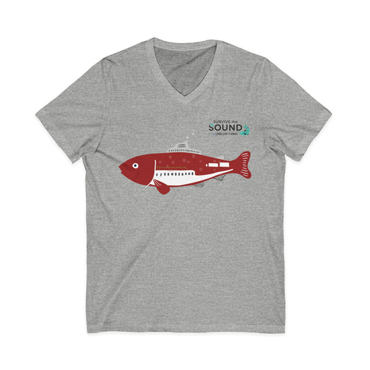 Fishy McFishface Unisex V-Neck Tee