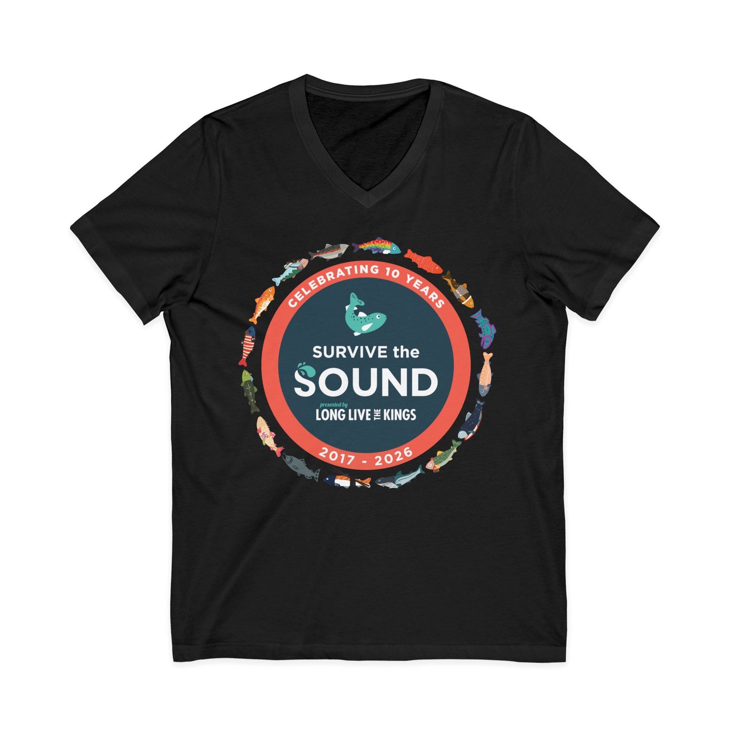 Survive the Sound 10th Anniversary Unisex V-Neck Tee