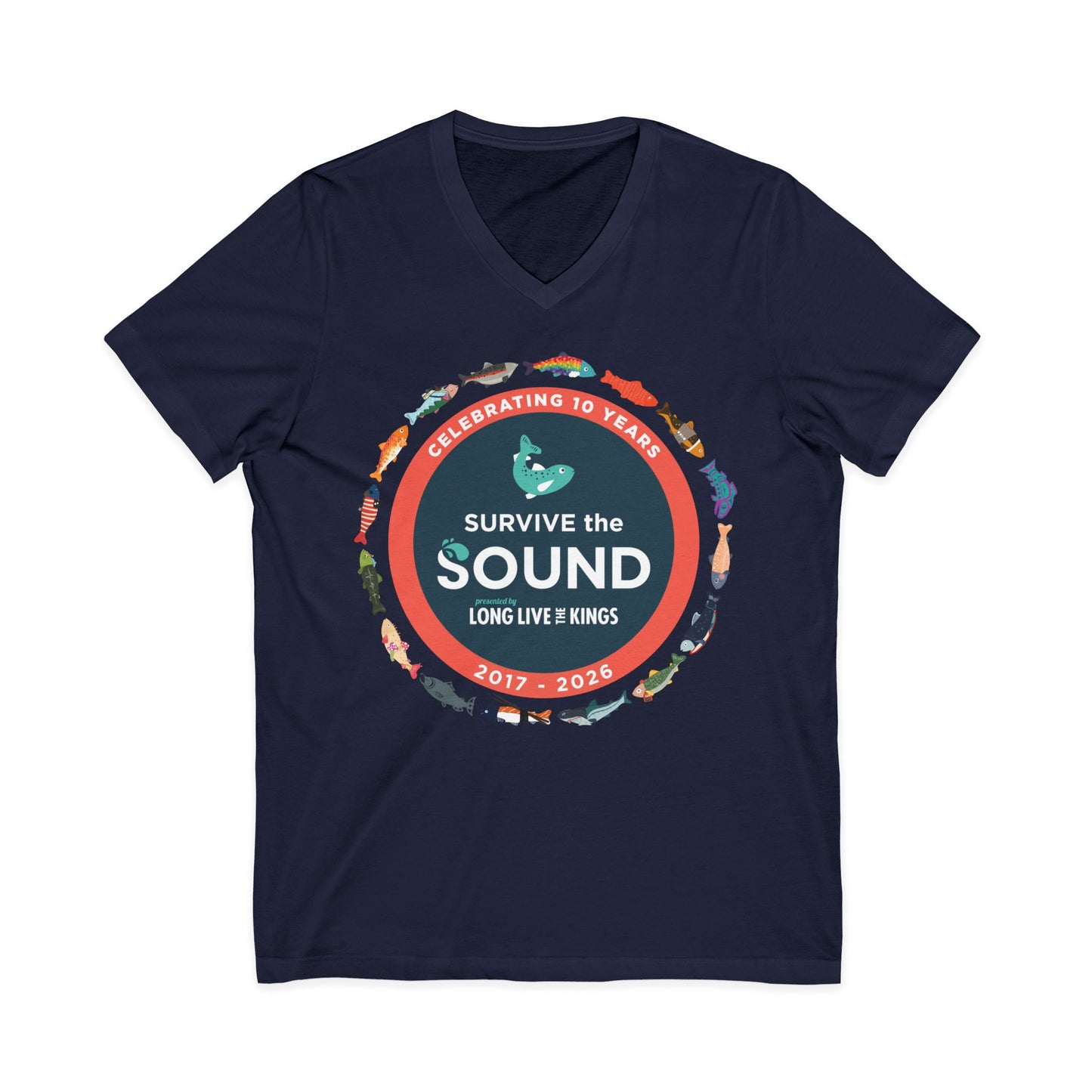 Survive the Sound 10th Anniversary Unisex V-Neck Tee