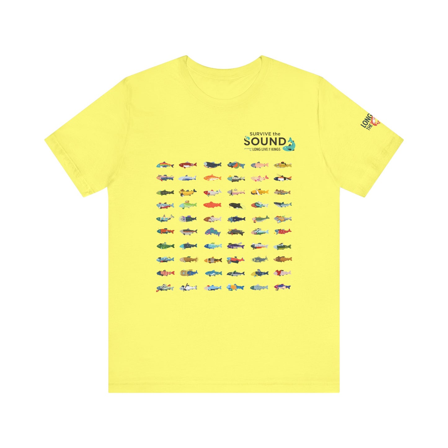 2026 Survive the Sound Fish Grid Unisex Tee