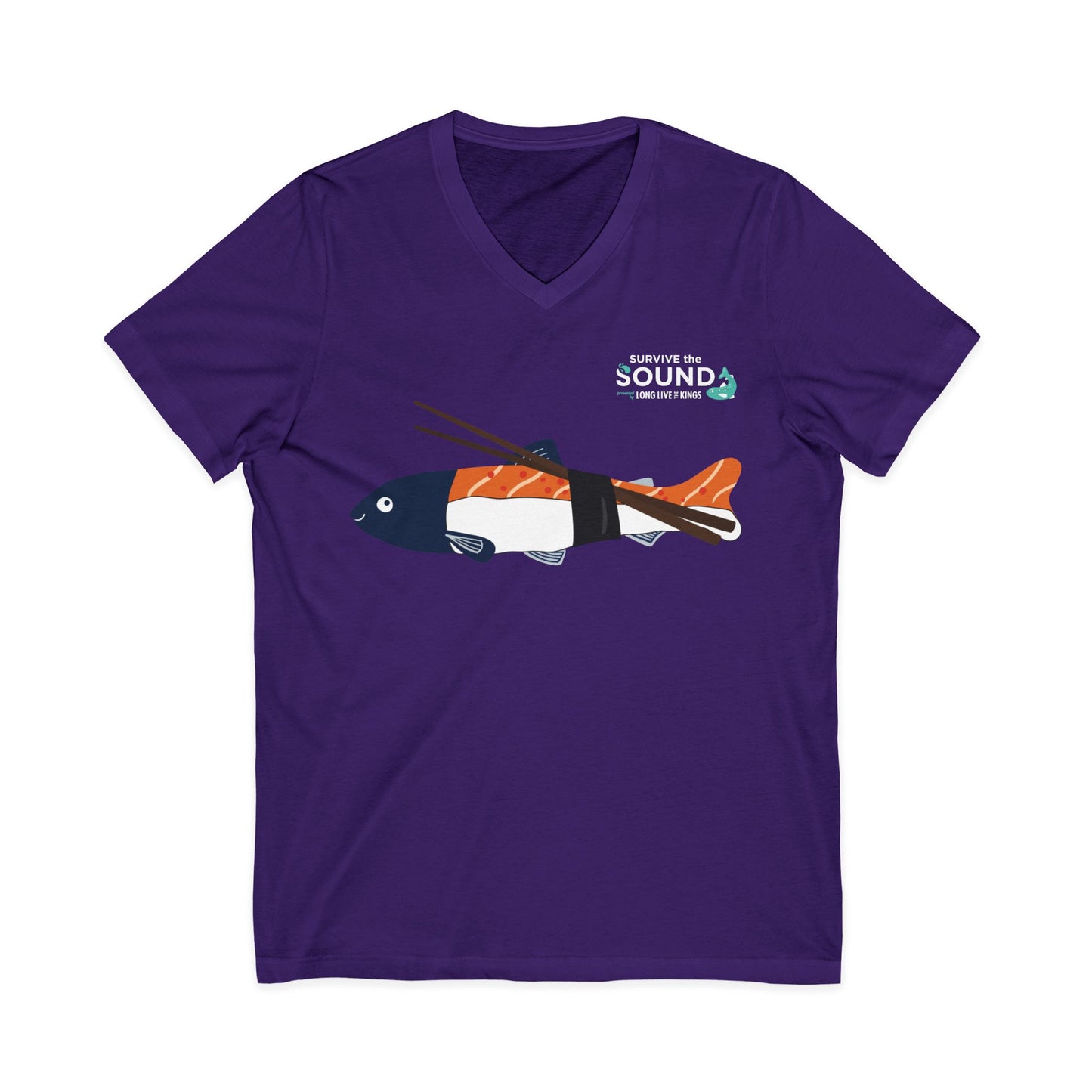 Sushi Unisex V-Neck Tee