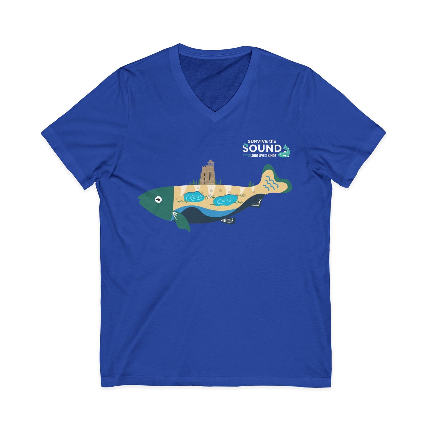 Glen Unisex V-Neck Tee