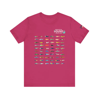 2026 Survive the Sound Fish Grid Unisex Tee
