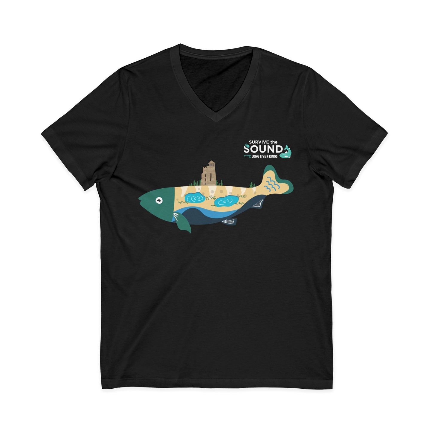 Glen Unisex V-Neck Tee