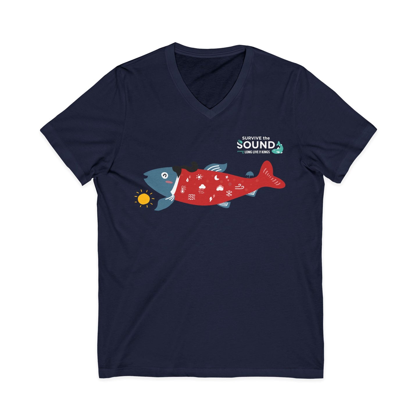 Abby aCoho Unisex V-Neck Tee