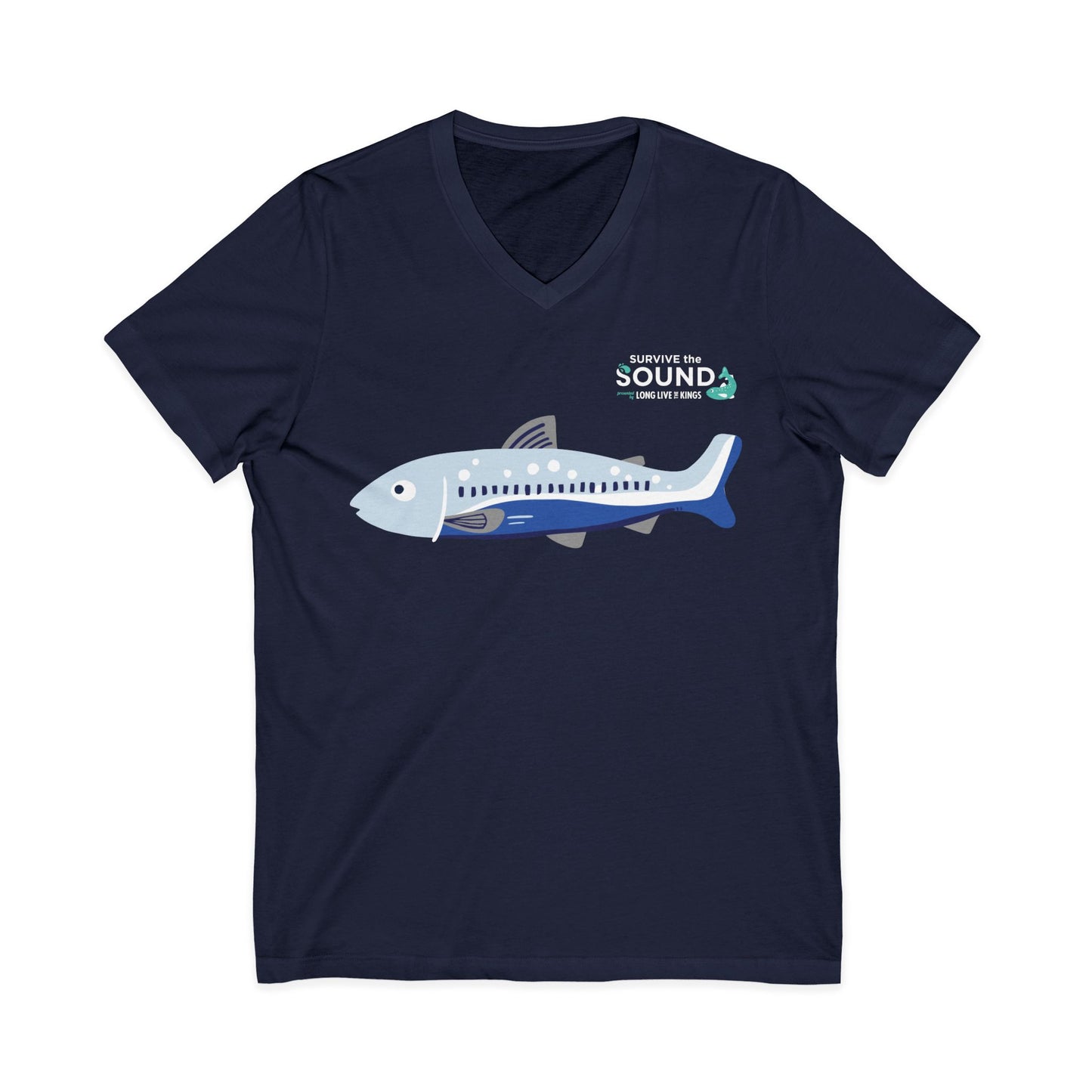 Seven Fishy Seven Unisex V-Neck Tee
