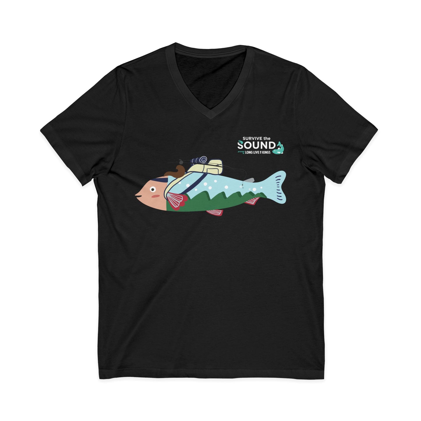 April Unisex V-Neck Tee