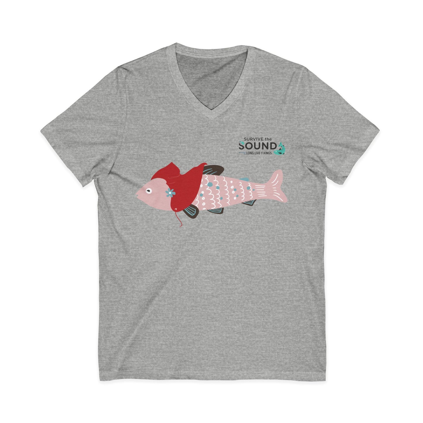 Little Red Unisex V-Neck Tee