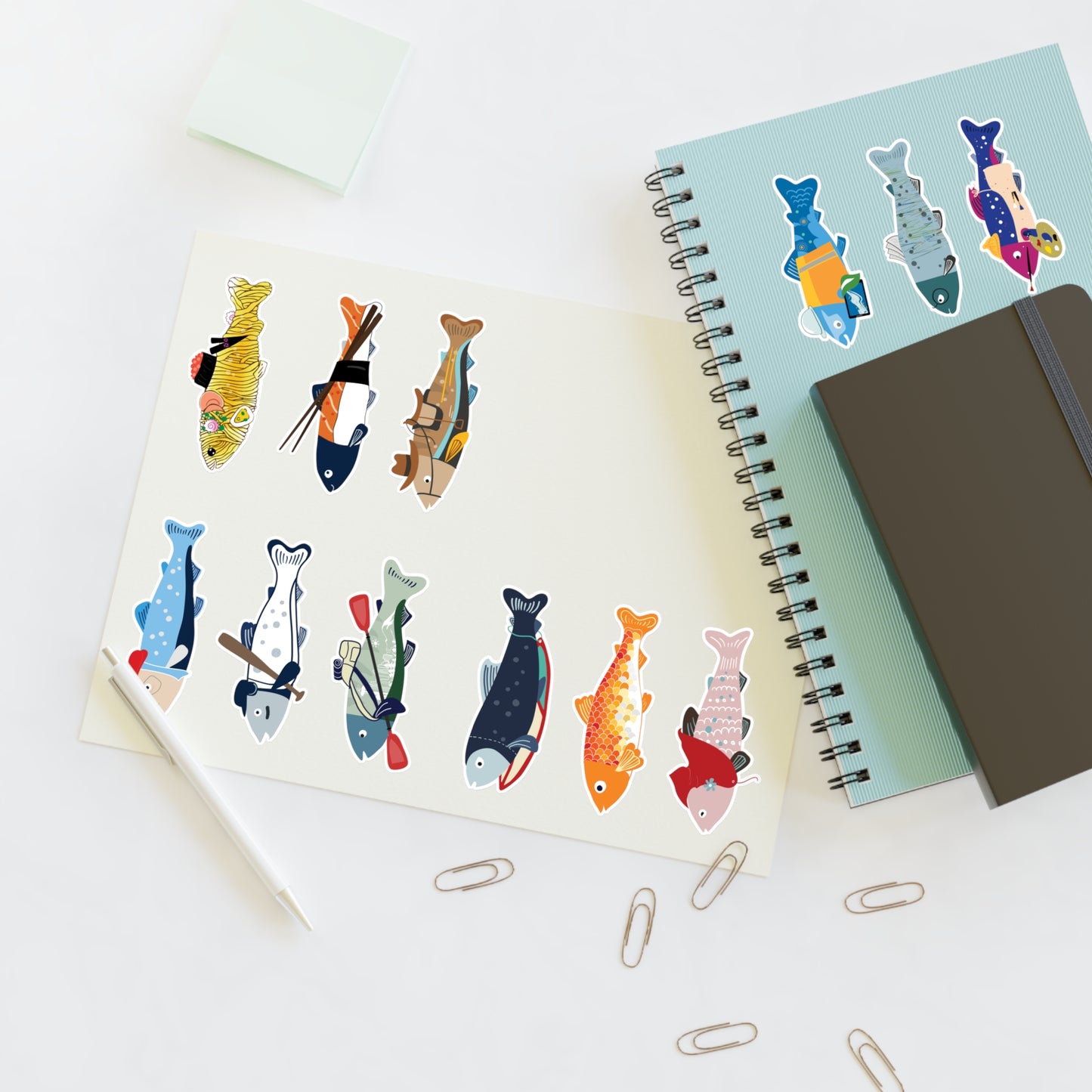 Survive the Sound Fish Sticker Sheet - Collection 5