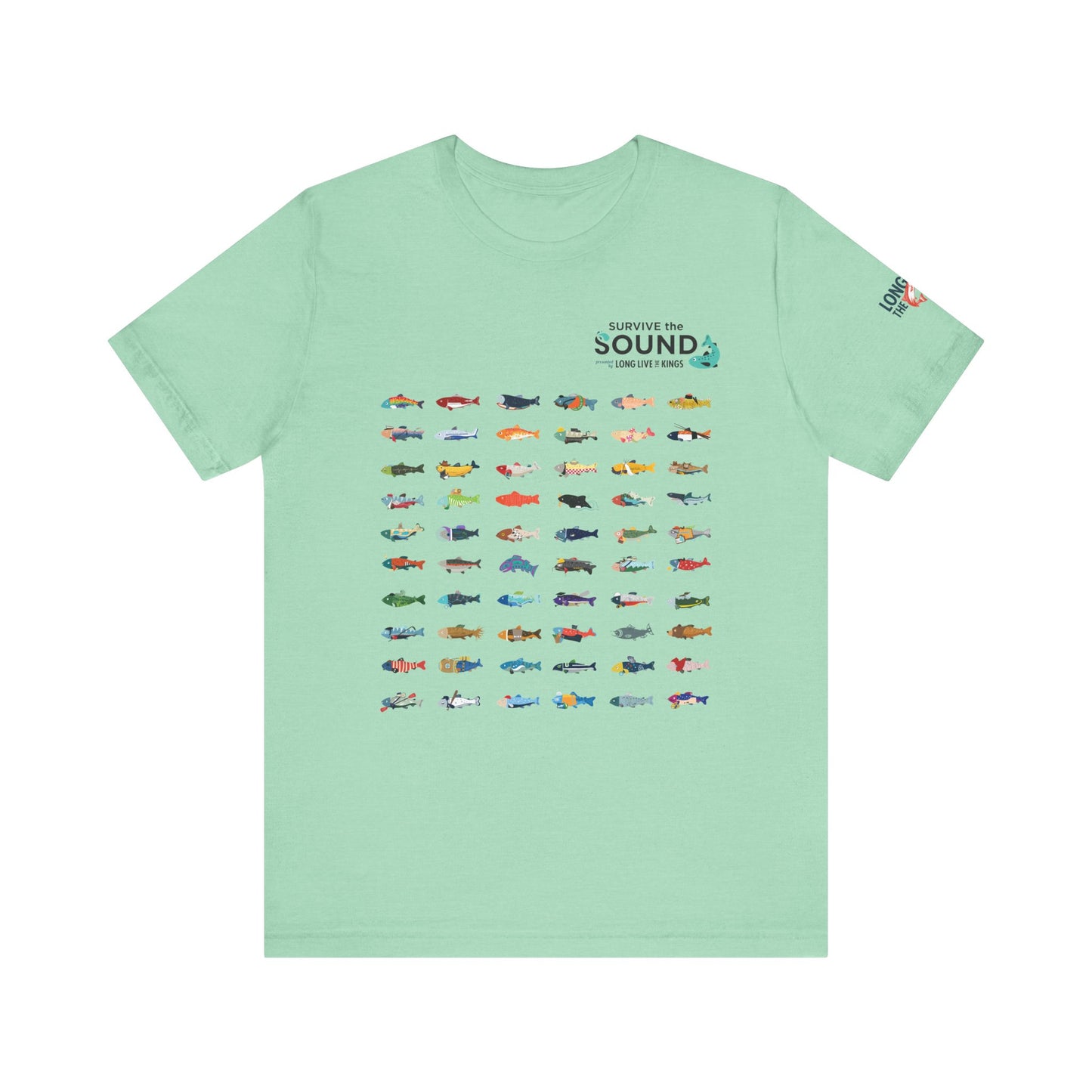 2026 Survive the Sound Fish Grid Unisex Tee
