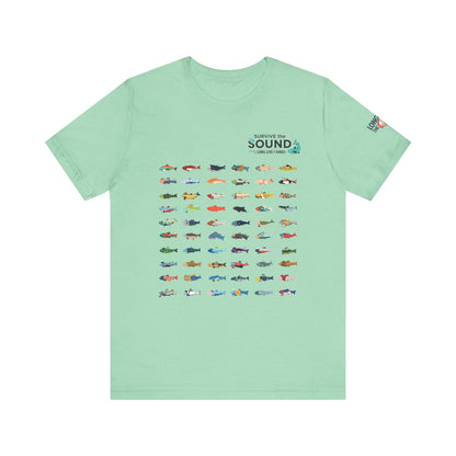 2026 Survive the Sound Fish Grid Unisex Tee