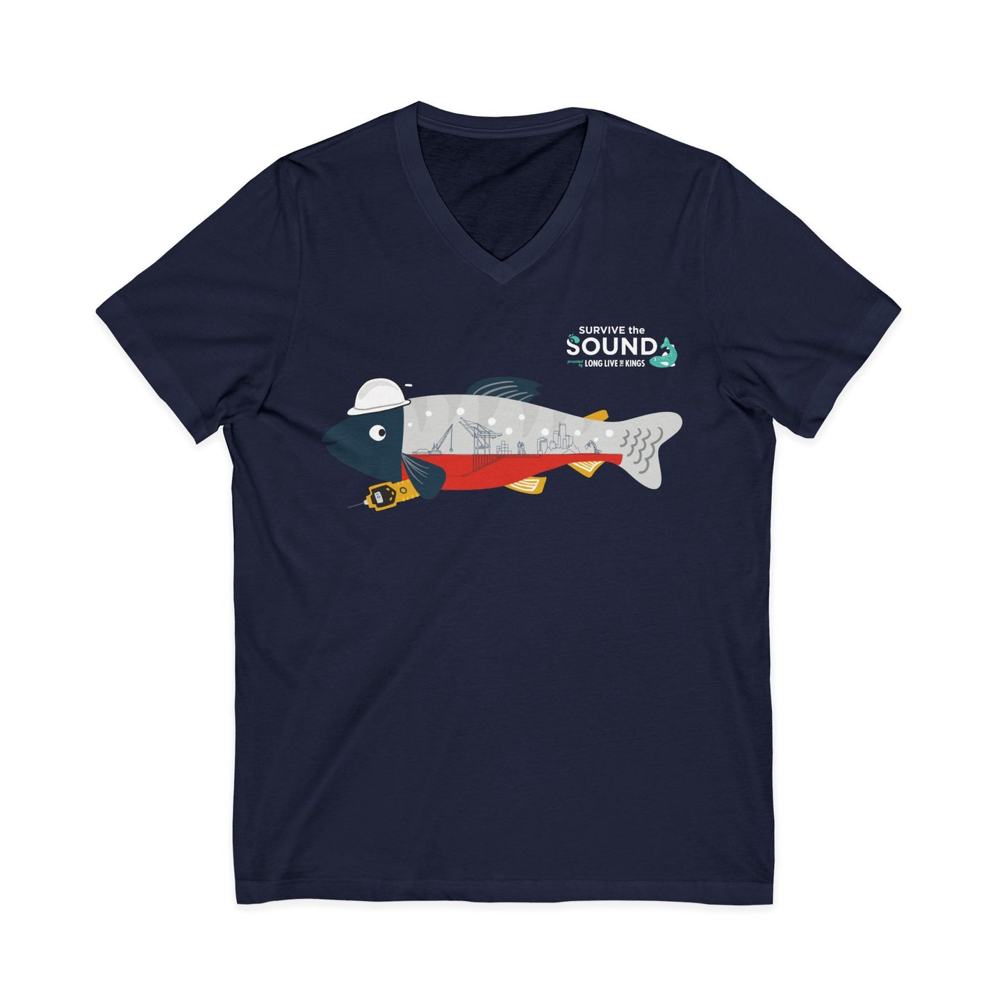 Finn Geneer Unisex V-Neck Tee