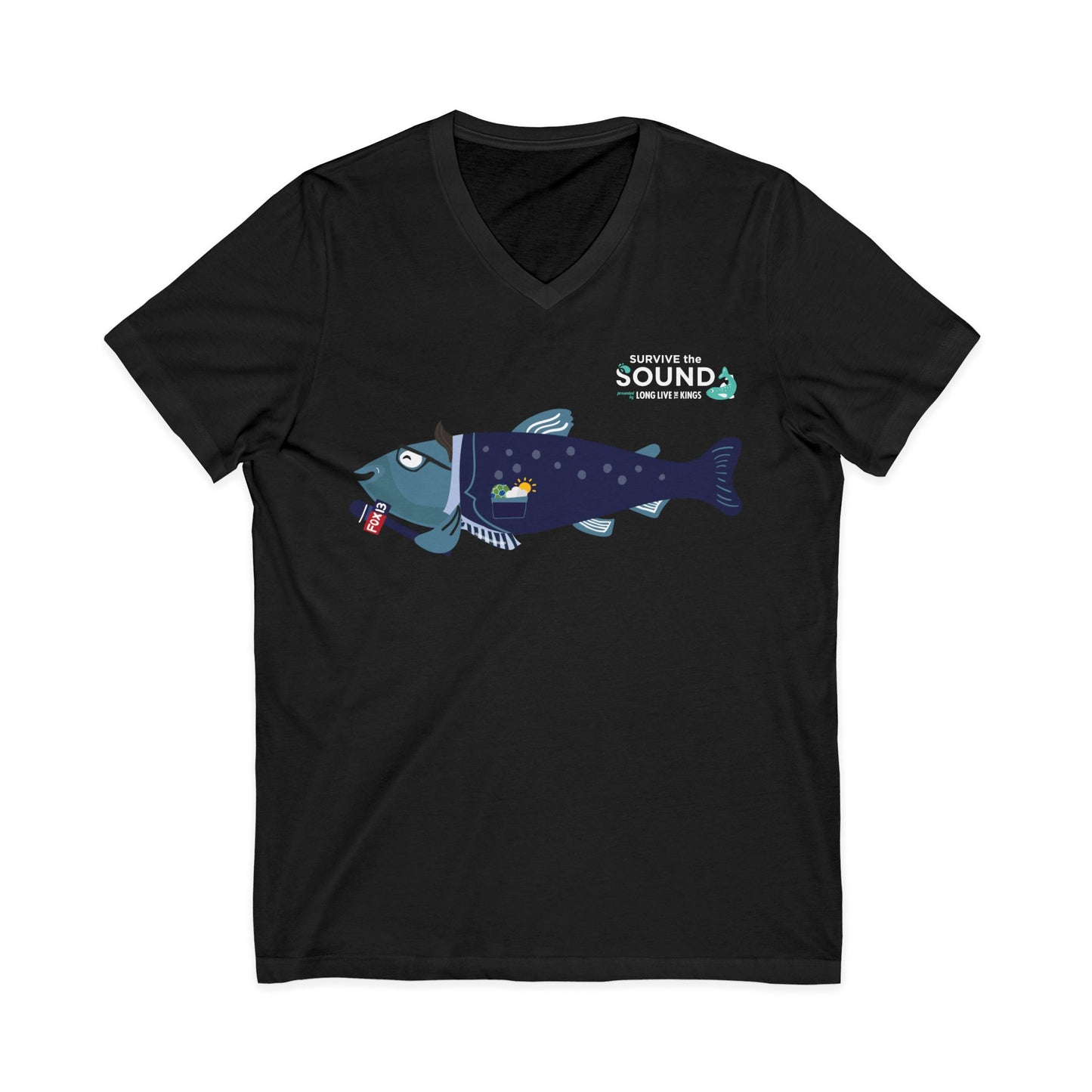 Brian Mackerel Unisex V-Neck Tee