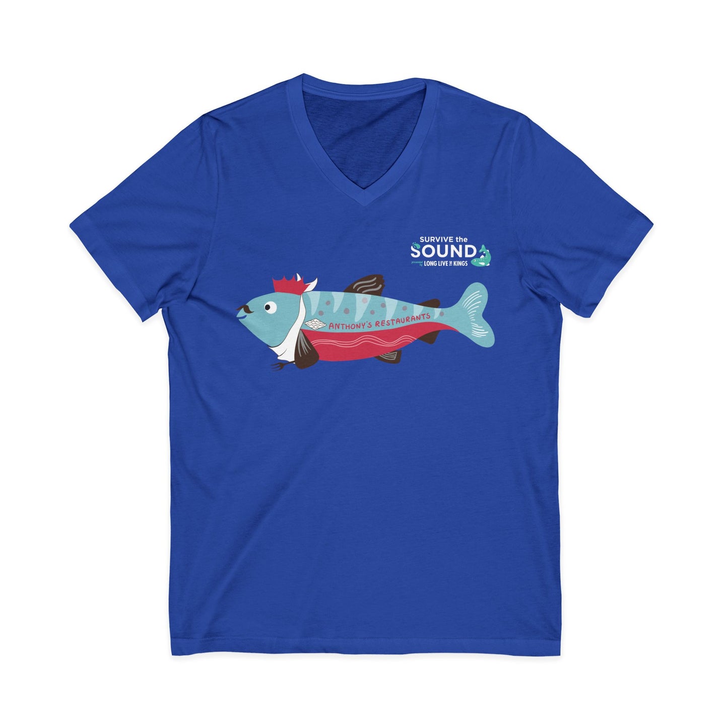 King Tony Unisex V-Neck Tee