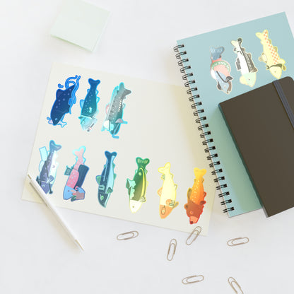 Survive the Sound Fish Sticker Sheet - Collection 2