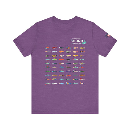 2026 Survive the Sound Fish Grid Unisex Tee