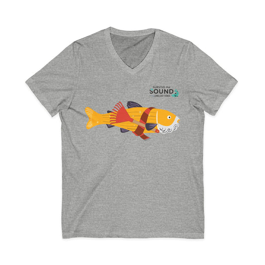 Rake Troll Unisex V-Neck Tee