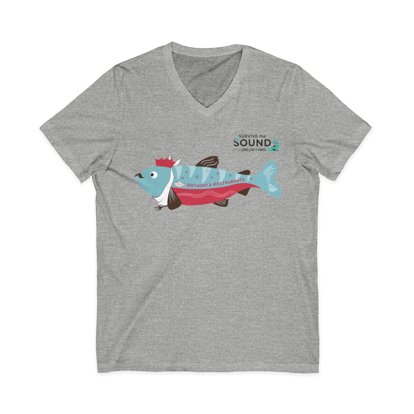King Tony Unisex V-Neck Tee
