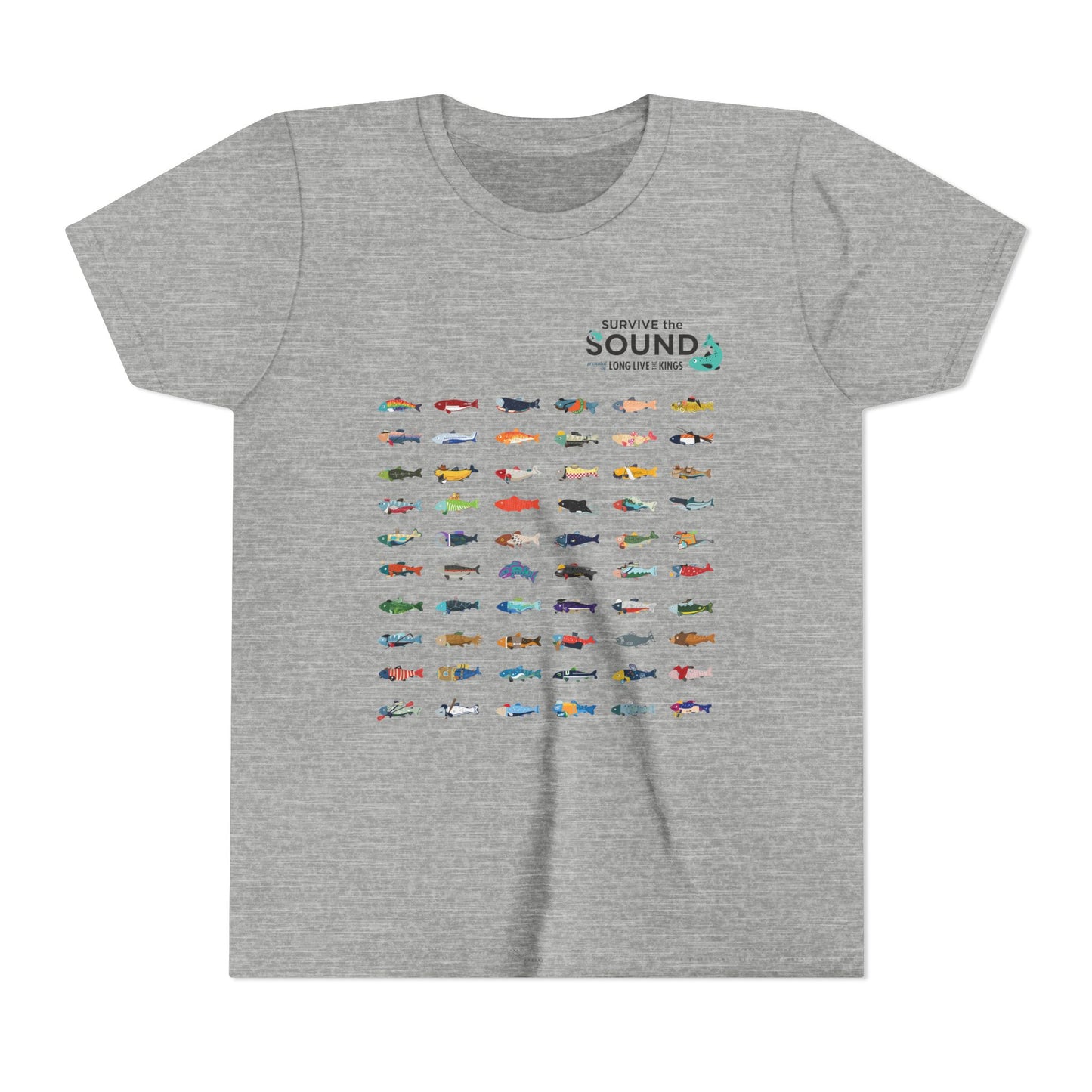 2026 Survive the Sound Fish Grid Youth Tee