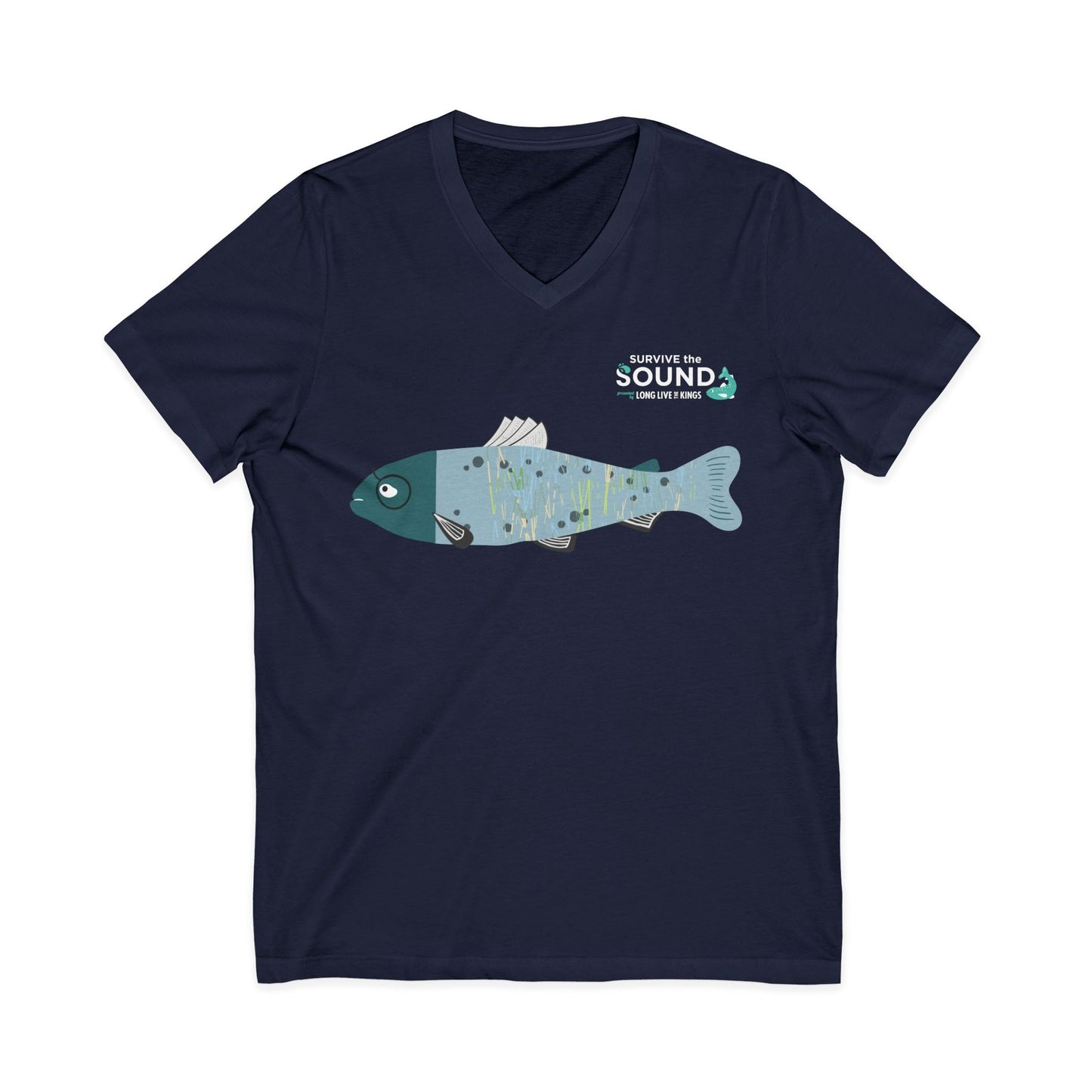 Fishtail Unisex V-Neck Tee