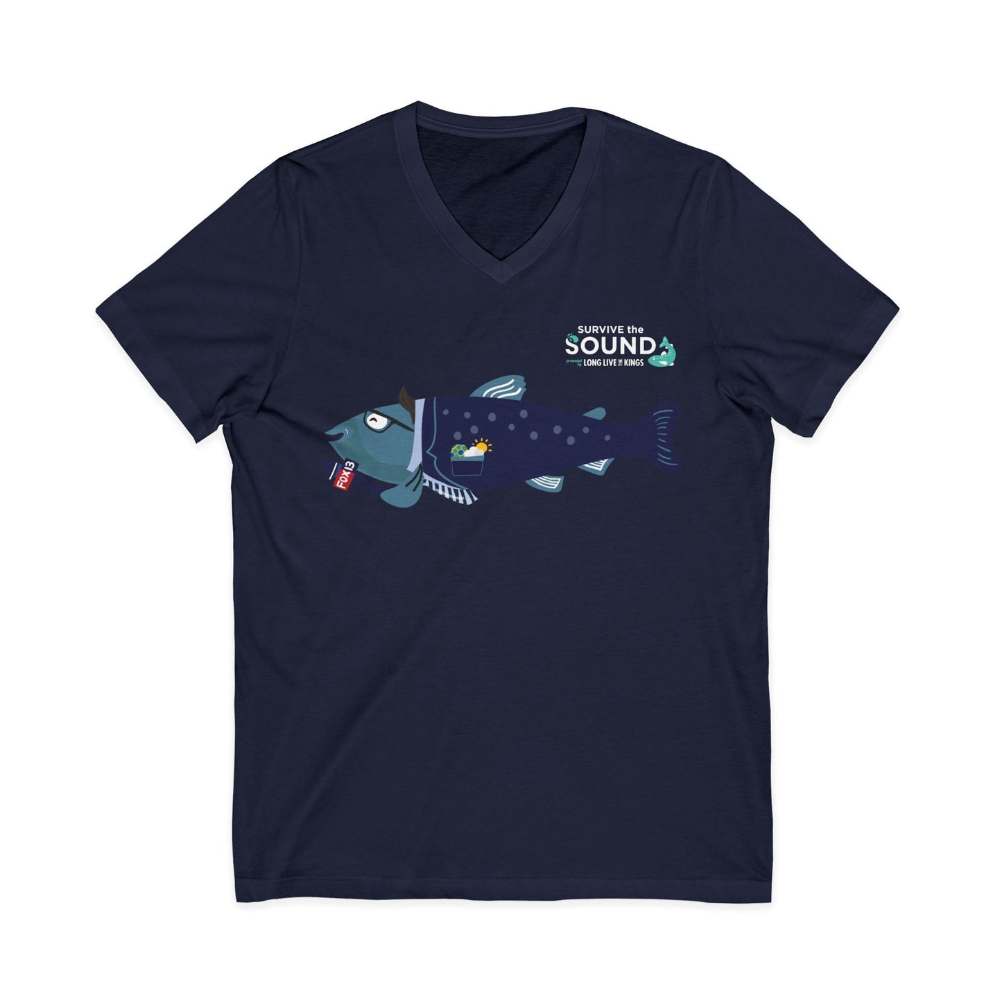 Brian Mackerel Unisex V-Neck Tee