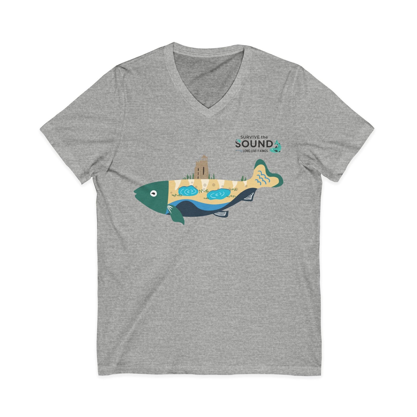 Glen Unisex V-Neck Tee